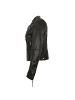 JILANI Bikerlederjacke Lammnappa in Schwarz