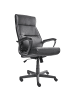 Beliani Chefsessel GURU in Schwarz - (W) 65 x (H) 114 x (L) 73 cm