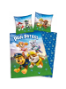 COFI 1453 Paw Patrol Bettwäsche 135 x 200 cm Baumwolle Kinder Bettset 2 teilig in Blau