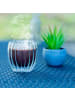 Intirilife Doppelwandiges Thermo Glas Set Kaffee Tee 190 ml in 4x 190ml Transparent