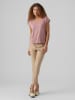 Vero Moda Basic Stretch T-Shirt V-Neck VMFILLI in Altrosa