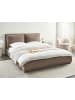 Beliani Wasserbett BAJONNA in Braun/Schwarz - (W) 180 x (H) 94 x (L) 235 cm