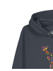 wat? Apparel Sweatshirt Floral Deer in India Ink Grey