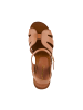 Les Tropéziennes par M Belarbi Tabara – Ledersandalen mit Absatz Braun