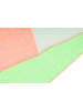 styleBREAKER 3-Farbiger Musselin Dreiecksschal in Neongrün-Neonorange-Weiß