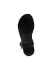 Oh! my Sandals Flache Ledersandalen Schwarz