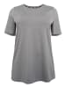 sheego Funktionslongshirt in grau meliert