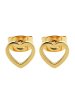 Adeliás Damen Ohrringe – Ohrstecker aus Edelstahl in gold