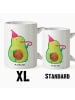 Mr. & Mrs. Panda Riesenkaffeetasse Avocado Geburtstag ohne Spruch in Weiß