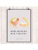 Mr. & Mrs. Panda Bild Huhn Stolz mit Spruch in Grau Pastell