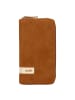 Zwei Mademoiselle Geldbörse 20 cm in nubuk cognac