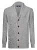 JIMMY SANDERS Knopf-Strickjacke in Grau