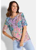 GOLDNER Kurzgröße:  Jerseyshirt Viskoseshirt mit Paisley-Muster in bunt / gemustert