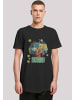 F4NT4STIC Long Cut T-Shirt Long Cut T-Shirt 'Scooby Doo Mystery Inc Group' in schwarz