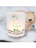 Mr. & Mrs. Panda Windlicht Kleinpudel Lebensretter mit Spruch in Transparent
