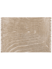 Beliani Geflochtener Teppich SAZOO in Beige - (W) 300 x (L) 400 cm