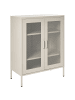 Beliani Sideboard WAKATIPU in Beige - (W) 80 x (H) 102 x (L) 40 cm