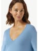comma Strickpullover langarm in Blau