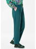 GOLDNER Chinohose Elegante Stoffhose mit Bügelfalten in dunkelgrün