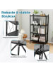 COSTWAY Schwerlastregal klappbar 71 x 34 x 126 cm in Schwarz
