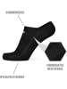 Circle Five 6 Paar Sneaker-Socken inkl. Silikongrip in Schwarz