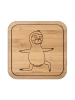 Mr. & Mrs. Panda Bierdeckel Faultier Yoga ohne Spruch in Transparent