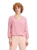 CARTOON Casual-Bluse mit Muster in Cream/Pink