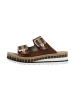 rieker Ledersandalen mit Keilabsatz „Montreux“ Braun