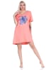 NORMANN kurzarm Nachthemd Schlafshirt Designs - 66973 in bunt