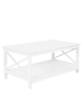 Beliani Couchtisch FOSTER in Weiß - (W) 55 x (H) 45 x (L) 100 cm
