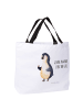 Mr. & Mrs. Panda Badetasche Pinguin Marienkäfer mit Spruch in Weiß