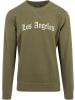 Mister Tee Pullover "Los Angeles Wording Crewneck" in Grün