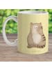 Mr. & Mrs. Panda Becher Katze Sitzen ohne Spruch in Gelb Pastell