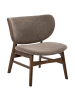 Beliani Sessel DAY in Beige/Braun - (W) 62 x (H) 70 x (L) 69 cm