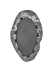 Beliani Wandspiegel LOGNES in Schwarz - (W) 56 x (H) 95 x (L) 6 cm