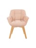 DUBI Möbel 2er-Set: Drehstuhl Mika-Ava in Rosa - (B)65 x (H)81 x  (T)66 cm