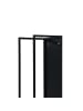 relaxdays Kaminholzregal in Schwarz - (B)25 x (H)140 x (T)25 cm