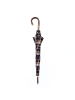 doppler Manufaktur Zürs Kastanie Stockschirm 91 cm ckeck black-brown