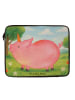 Mr. & Mrs. Panda Laptop Tasche Einhorn Schwein Design ohne Spruch in Weiß