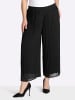 sheego Plisseehose in schwarz