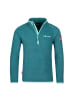 Trollkids Fleece-Pullover "Nordland" in Blaugrün/Wasserblau