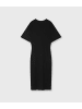 10Days Gathered Tee Dress in Black