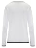 Vivance by Lascana V-Ausschnitt-Pullover in weiß-schwarz