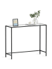 VASAGLE Konsolentisch Baris in Schwarz-Transparent - (B)100 x (H)80 x (T)35 cm