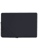Beliani Bettlaken JANBU in Schwarz - (W) 200 x (H) 30 x (L) 200 cm