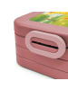 Mr. & Mrs. Panda Bentobox Giraffe Blumenkranz Design ohne Spruch in Rot Pastell