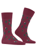 Burlington Socken Hidden Santa in Burgundy