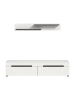 ebuy24 TV Tisch Canu (2-teilig) Weiß 170 x 33 cm