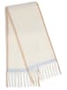 Marie Lund Schal in ecru hellblau - 0051