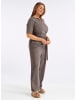 sheego Jumpsuit in dunkeltaupe